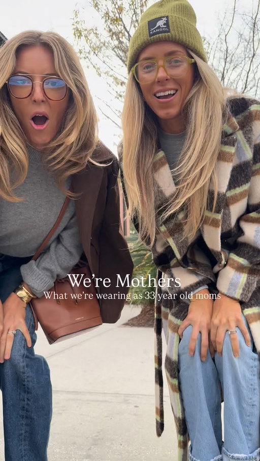 We’re mothers- What we’re wearing today as 33 year old moms! But also bonus points if you can name that movie we got our inspo from😂comment LINKS and we will send you the dets!