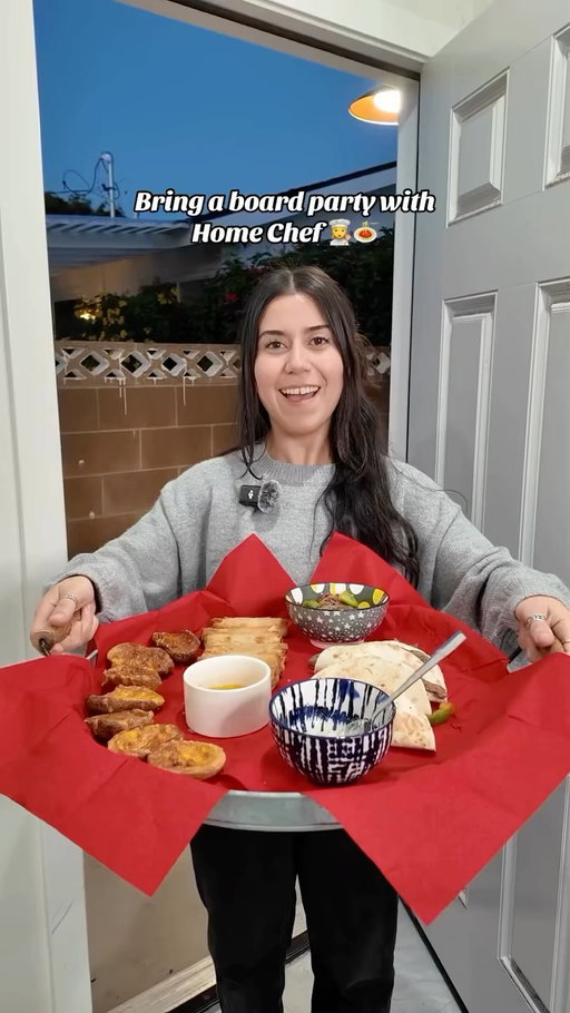 What everyone brought to board night - all thanks to Home Chef!🍕🙌 AAA members save on Home Chef - link in bio. @realhomechef