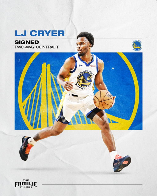 🤝𝙏𝙒𝙊-𝙒𝘼𝙔 𝘾𝙊𝙉𝙏𝙍𝘼𝘾𝙏 ⇒ 🔥𝙂𝘼𝙈𝙀 𝙒𝙄𝙉𝙉𝙀𝙍! Congrats to @ljcryer on signing with the Warriors & a 26-point debut and the game-winner yesterday 💯