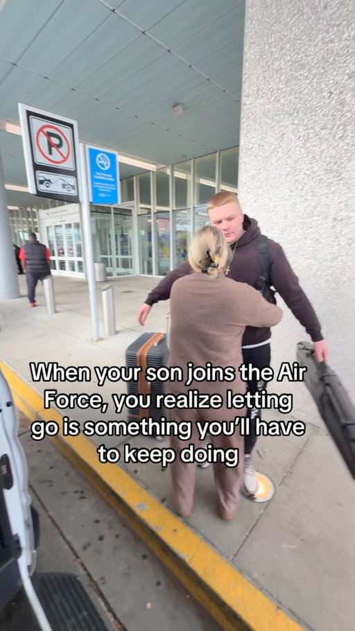 Everytime he walks away my heart breaks all over again. #militarymom #airforcemom #mom #momlife