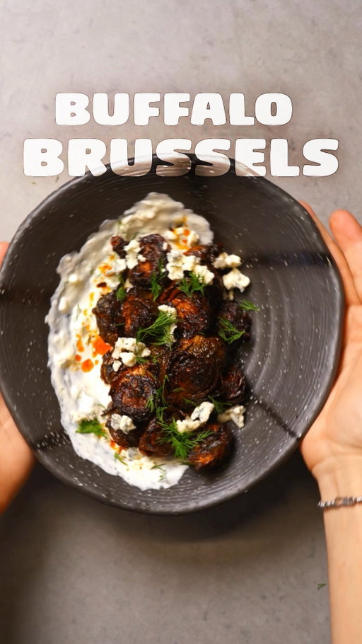 need ya input on this. what else would be good with fried brussels? they’re a really good vessel for any sauce when fried crispy. some nashville hot, some franks red hot. a celery dill remoulade.