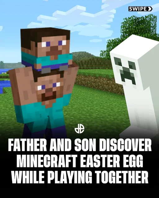 A father playing Minecraft with his son made a huge discovery. Apparently, since the latest update, wacky shapes and messages form in the clouds.

📸: X / Niy_Koubou