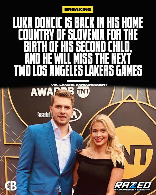 BREAKING: Luka Doncic is back in his home country of Slovenia for the birth of his second child, & he will miss the next two Los Angeles Lakers games. 

Luka & his fiance, Anamaria, already have a baby girl named Gabriela. 

Congratulations to the Doncic family! ❤️🙏