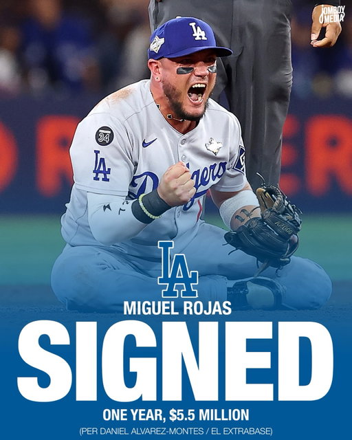 Miguel Rojas is retiring after one more season with the Dodgers and will remain in the organization in the player development department after 2026