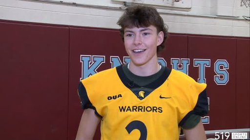 Bluevale’s @brad.rolson is heading to the next level signing with @wlooftb for the 2026 OUA football season!

He made it official with family, teammates and coaches in attendance on Wednesday morning at Bluevale. 

FULL signing ceremony video posted on 519’s YouTube channel!

#LocalSports #519Proud #OUA #WCSSAA