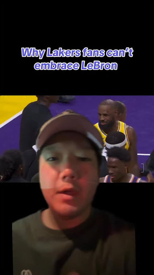 There are a bunch of Lakers fans who will never embrace LeBron, and instances like this are a big reason why #losangeleslakers #lebronjames #nba
