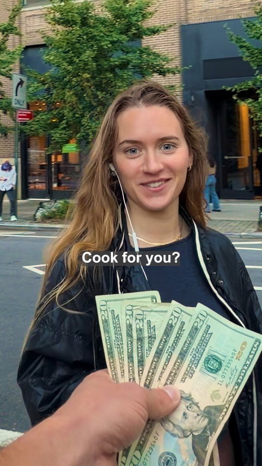 Paying strangers to cook for me #cookingchallenge #cookforme #cooking #newyork