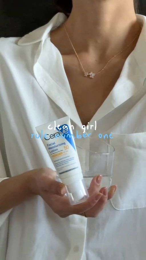 Clean girl rule no. 1 
@cerave_aunz 

#SPF #CeraVe #Skincare #AD 

ALWAYS READ THE LABEL AND FOLLOW THE DIRECTIONS FOR USE. Apply 20 minutes before sun exposure. Sunscreen is only one part of sun protection so wear protective clothing and seek shade. Avoid prolonged sun exposure. Reapply every 2 hours and after swimming, towelling and perspiring in accordance with directions.