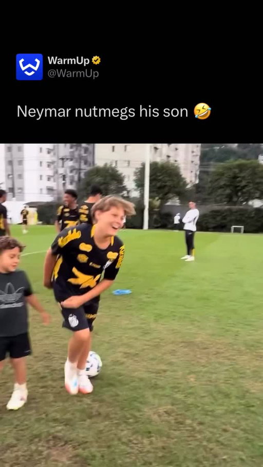 😂

Neymar and his son Davi Lucca share a well-documented and close relationship. Davi, born in 2011, has frequently appeared with Neymar at matches, training sessions, and award events throughout the forward’s career at Barcelona, PSG, Al Hilal, and now back at Santos. Neymar has spoken publicly about balancing fatherhood with football, and Davi is often seen supporting him from the stands, making their bond a consistent part of Neymar’s public life.

(Via @santosfc )