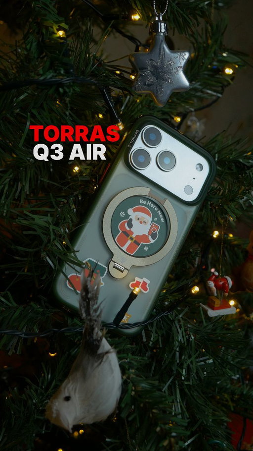 Met the World’s No.1 magnetic stand case for a reason…
The TORRAS Q3 frees your hands so you can create more this Christmas🌲

#torras #ostandq3air #phonecase