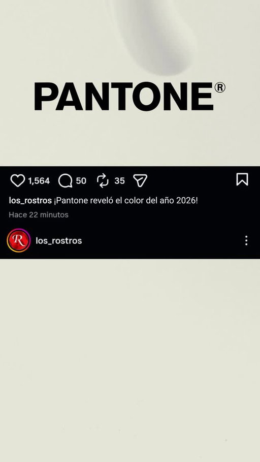 ¡Tenemos color 2026!🤍

@pantone revela el #coloroftheyear 2026: PANTONE 11-4201 Cloud Dancer, que simboliza serenidad.  Este color nos invita a que la mente vague y la creatividad respire✨🙌🏼