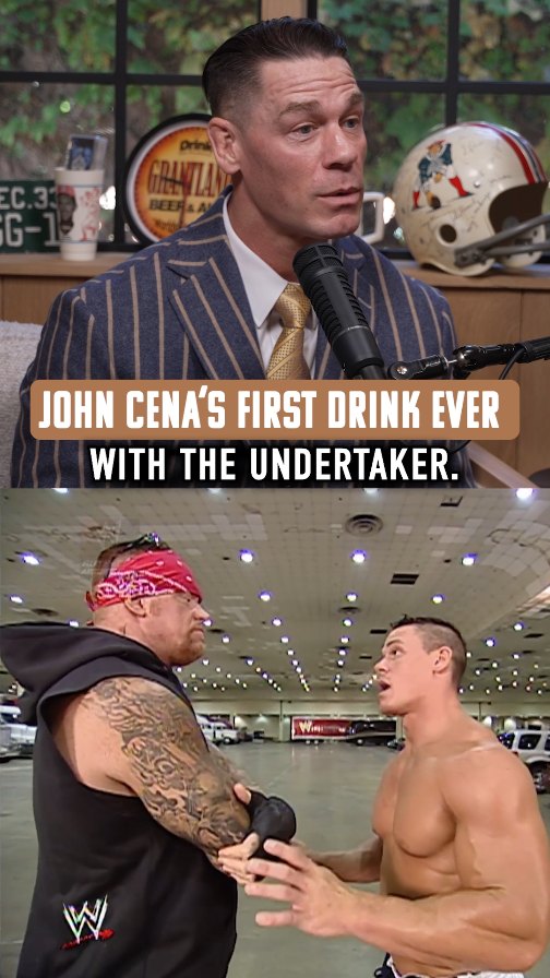 John Cena's first drink EVER was with The Undertaker

#wwe #johncena #wrestling #theundertaker #fyp