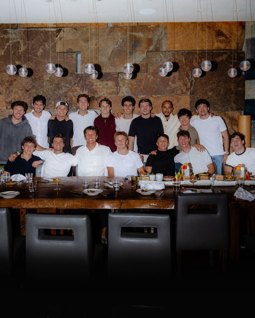 2025 driver dinner. white shirt dress code, not all of us got the memo