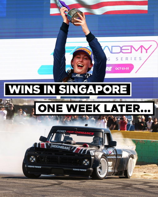 When @liakblock secured her first F1 Academy in Singapore, we knew we had to celebrate. And what better way than to shred the Hoonitruck at the new and improved Willow Springs Raceway?! 

New YouTube ep is up on our channel! Link in bio

Willow Springs pc // @cdurka