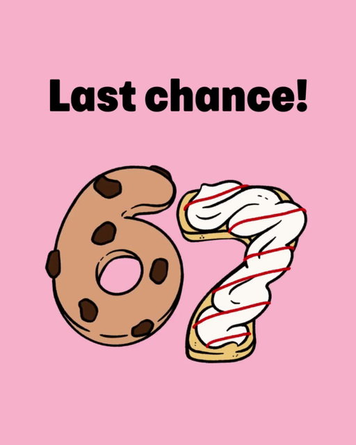Chat, you've got hours left to celebrate National Cookie Day ⏰🍪 Buy 6, get your 7th FREE ends tonight! In-store only! Which treat are you claiming as your free pick? #Crumbl

Valid in-store only Dec 4. Limit one free item per 6-Pack. Any item qualifies. While supplies last.