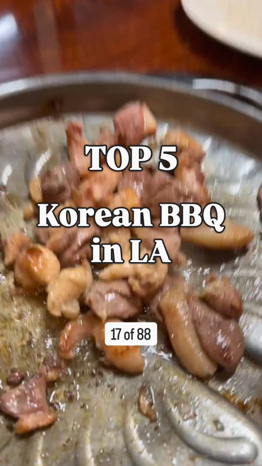 Let me know if I missed yours. Also, do you know the 6th spot? 🤔

Top 5 Korean BBQ in LA:
@soowon_galbi
@ahgassigopchang
@yangmani_la
@munkoreansteakhouse
@dharaeoak_kbbq

[Item 17 of 88] I’m sharing 88 food items and my Top 5 spots for each 😅 
Previous: Korean Fried Chicken. What do you want to see next??

#lafood #foodguide #88top5 #kbbq 

Guess the 6th: