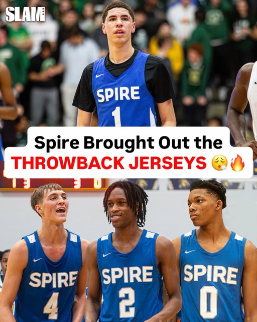 Spire brought out the THROWBACK jerseys in a sold-out 30-piece win tonight 😮‍💨🔥 That Melo-era energy hits different 🥲 @spire_basketball @sjrvisualss