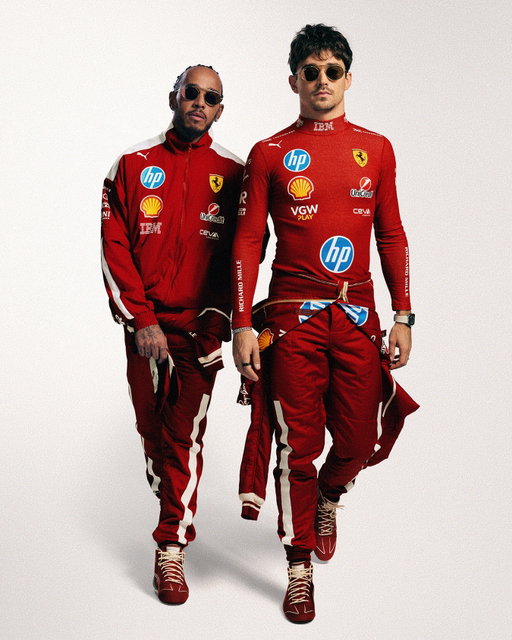 Unmatched energy. Pure class. @lewishamilton and @charles_leclerc in the Abu Dhabi Special Edition shades.
