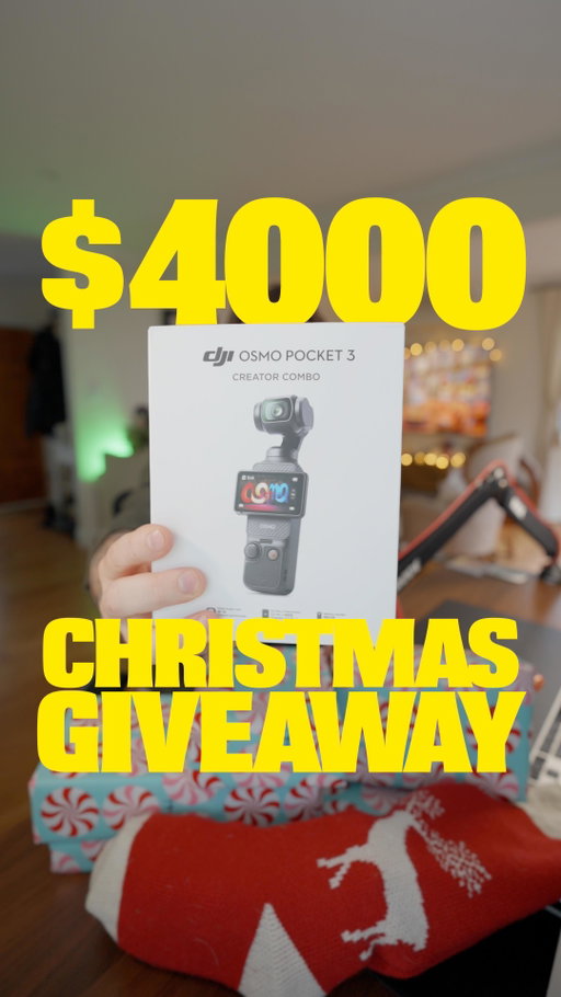 🎄 THE FREE WORLDWIDE CONTENT CREATING CHRISTMAS GIVEAWAY 🎄

This Christmas I want to give back by giving someone the chance to win over $4000USD worth of camera gear to help someone with their content journey 📸 💰 

Over the next 7 days, I’ll be adding one new item each day to this giveaway 🙌✨

To enter:
✅ Like this video
✅ Send this video to a friend
✅ Comment the word ‘Giveaway’

🥇 The winner will be chosen by randomly selecting one of the 7 giveaway videos, then randomly selecting a comment from that video 🎲 So the more comments across the 7 videos, the higher the chance of winning 💬 

T&Cs:

* Giveaway runs from the 2nd Dec 2025 to 10th Dec 2025
* Must be 18+ to enter
* One winner will receive all items added across the 7 days
* Winner will be announced on the 11th of December via my stories & contacted by DM
* If the winner does not respond within 24 hours, a new winner will be chosen
* This giveaway is not sponsored, endorsed, or administered by Instagram or any other company. 
* This giveaway is not transferable to cash or any other form of payment 
* Shipping Costs will be covered by Layton Video
* Any taxes or duties will be covered by the winner 

Good luck! 🍀✨

So far in our giveaway is the Sony ZVE10 MKii 📸 & the DJI Osmo Action 6, the Moft Snap Studio & the DJI Osmo Pocket 3