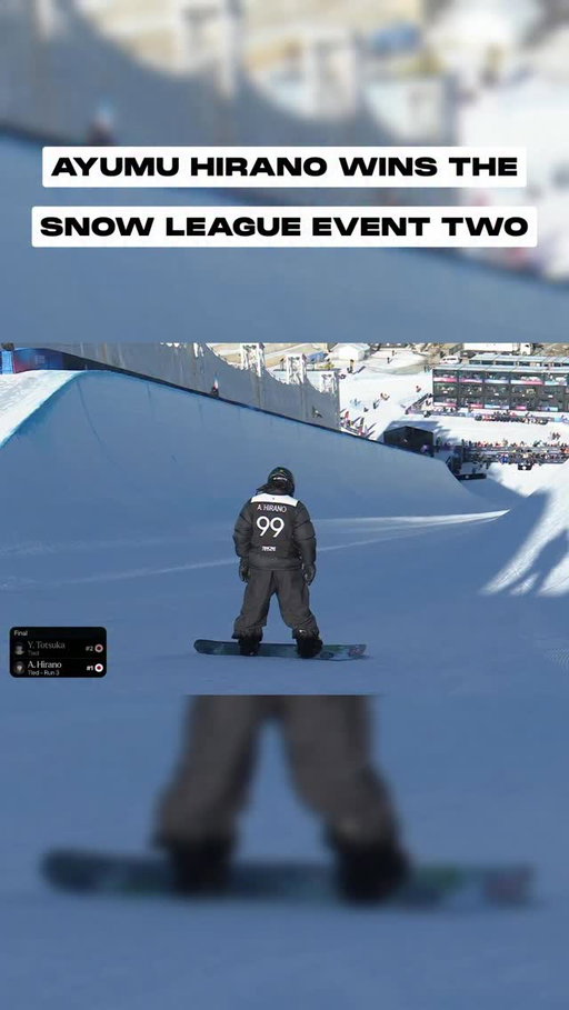 🏆 @ayumuhirano1129 winning run on Finals Day at Event Two 🏆 

#TheSnowLeague