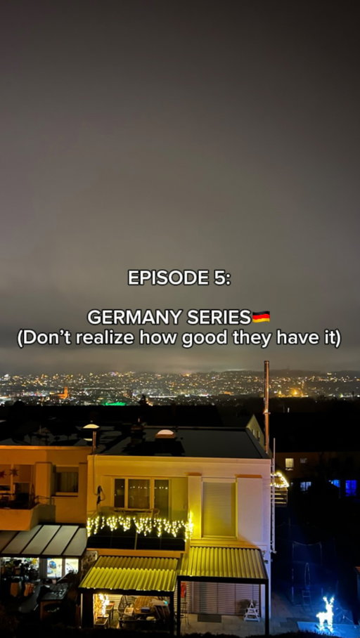 Germany series, Episode 5: When you grow up with something, you stop noticing it. But as an American living here, it hits completely differently.
You complain about trains being five minutes late, while back in the U.S. we’re just happy if a train exists at all. (I don’t take the train much in Germany, so my opinion might not be valid for the people that take it everyday and rely on it) You get annoyed when stores close early, and I’m standing there amazed that you’re actually allowed a life outside of work. You call the system strict but I look at it as stability. You call people blunt and I call it honesty. 

And the wild part is that what you consider “normal” is exactly what so many Americans are trying to escape to.
Germans have it better than they think.