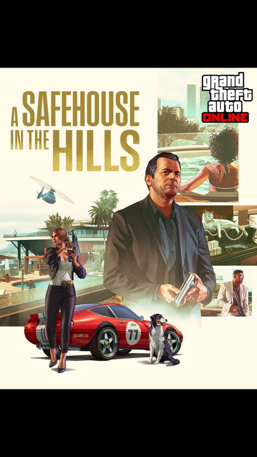 Prime luxury real estate for those who’ve reached the highest rungs of the criminal ladder arrives on December 10 in GTA Online: A Safehouse in the Hills.
 
This monumental update also features an all-new action-packed adventure, exquisite new vehicles to collect, the return of a familiar face, and much more.

Visit the Rockstar Newswire (link in bio) for all the details.
