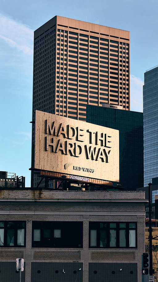 Made the Hard Way —
Behind the scenes building an 18’ x 40’ wood billboard.

Fabricated by Brandon, Ian, Roddy, Justin and Shawny