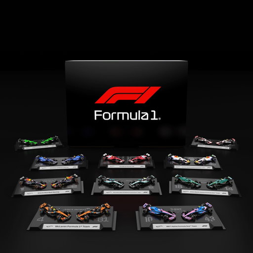 Relive every race, overtake, and podium finish with the Hot Wheels® 2025 Formula 1® Team Factory-Sealed Set. For the first time ever, get a single collection featuring all 10 teams. It’s a celebration of the 2025 F1® season with every car and driver honored in die-cast form.

A premium set designed for the ultimate collector. Available exclusively on MattelCreations.com