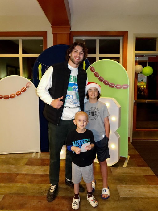 A special Giving Tuesday at Ronald McDonald House Seattle ❤️

We’re honored that AJ Barner selected @rmhcseattle for his 2025 My Cause My Cleats. His custom cleats shine a light on the strength of the families who call the House home, and spending the evening with him and the incredible kids was the perfect reminder of what togetherness truly means during the holidays. Join AJ in supporting @rmhcseattle by Rounding Up your order in-store or via the McDonald’s app. #Ad