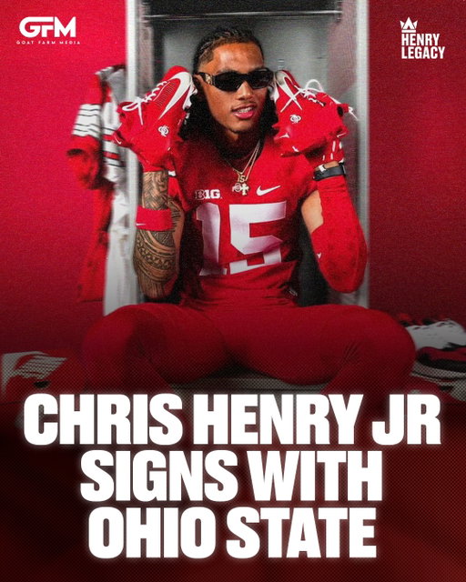 Chris Henry Jr signs with The Ohio State Buckeyes 🚨

Staying H🅾️me.

#ChrisHenryJr #OhioState #OSUBuckeyes #CollegeFootball