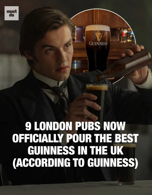 Guinness just dropped its first-ever Harp Guide, and London cleaned up.

Nine pubs across the city were officially named among the best places to drink Guinness in the entire UK.

The list looks beyond the pour, pubs were chosen for atmosphere, service, and true dedication to the craft. Each gets a brass harp plaque to mark the honour.
London’s winners include The Devonshire, Skehans Freehouse, The Toucan, The Auld Shillelagh, Coach & Horses, Mc & Sons, and more.

Follow @mustdolondon for more spots worth drinking your way through the city.

Media via Netflix/@devonshiresoho

#mustdolondon #londonpubs #guinness