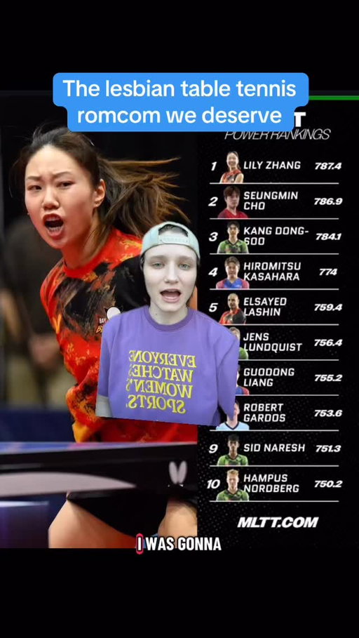 the secret Olympian date is my fav part #womenssports #tabletennis #wlw