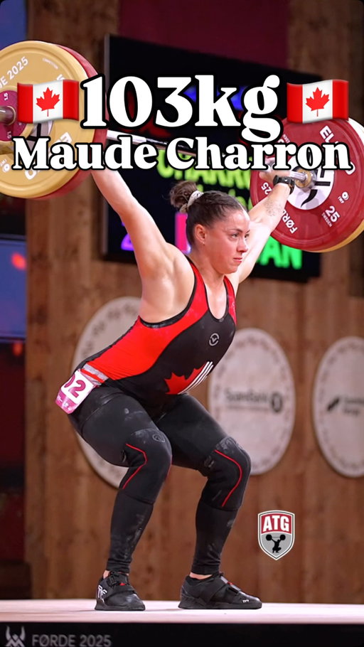 @m_charron28 (63kg Canada 🇨🇦) 103kg / 227lbs at the 2025 World Weightlifting Championships  #weightlifting