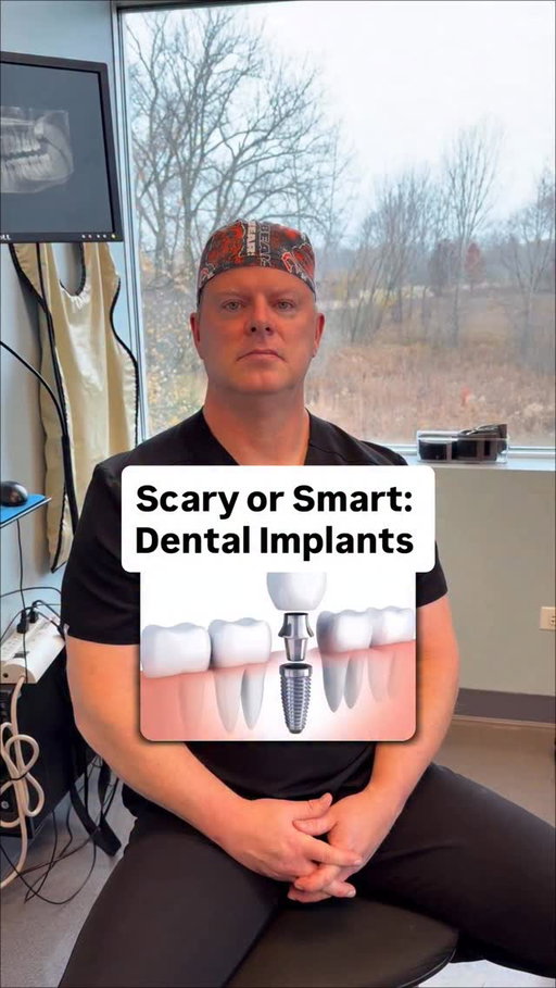 Scary or smart: Dental implants #reels #implants #dentalimplant