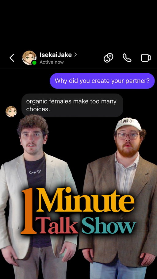 we dont have AI girlfriends hahahahahahaha what?

Hosts: @Aiden.wall @Sean.w.kane
Producer: @behappyforonce Associate Producer: @mjboyer_
Editor: @sean.kane 

#girlfriends #love #funny