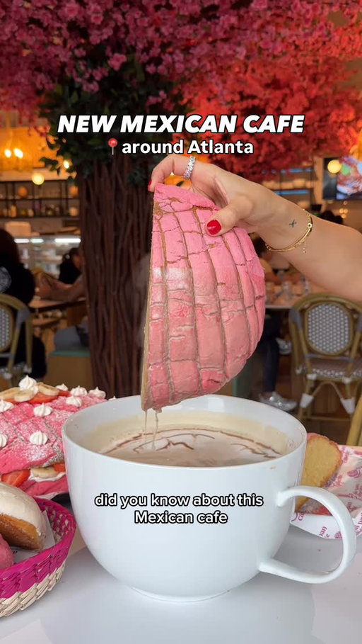 NEW MEXICAN CAFE AROUND ATLANTA💕🇲🇽
@alpancaliente is now serving Mexican breakfast and they’re known for their giant concha’s and huge coffee cups! It’s been going viral for years now and they just opened their second location in Lilburn. Concha’s are fluffy sweet bread topped with a crunchy sugar crust, and they make them delicious here. Make sure you order a variety of savory and sweet items! 

#atl #atleats #atlfood #atlanta #atlantarestaurants #latinosenatlanta