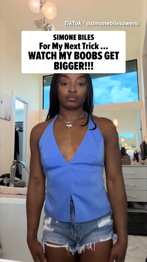 Simone Biles isn't being shy about her recent boob job -- sharing before and after shots with her fans. 🍒

FULL STORY AT THE LINK IN BIO! 

🎥: TikTok/simonebilesowens