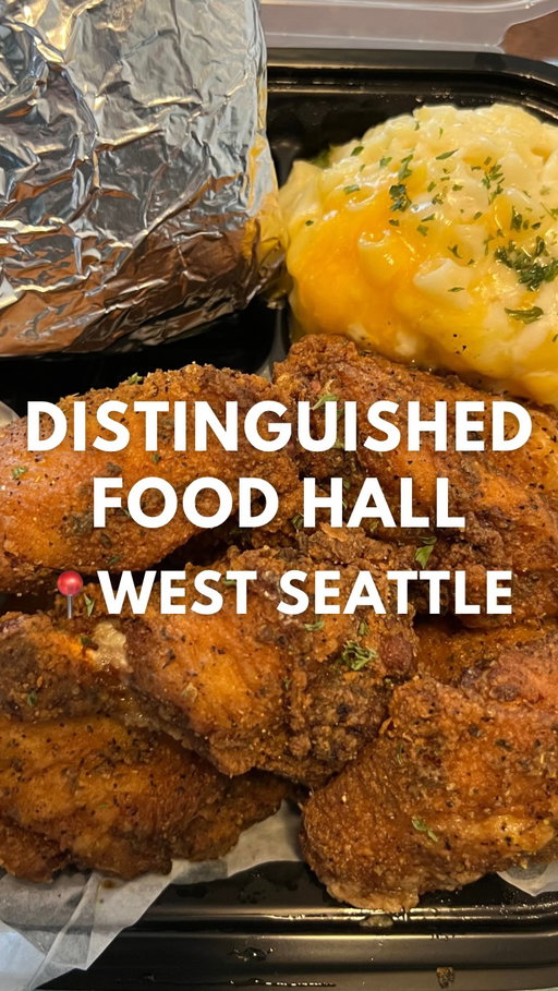 [hosted] Your new favorite restaurant just might be inside @distinguishedfoodhall in West Seattle! Distinguished Food Hall is an incubator and commercial kitchen where many local restaurants get their start. Owner Claiborne Bell owns @seattlesorbets as well, and hopes more people will come out and support the businesses here. 

Today, you can order from:

🔸 @peninsula.soul - Awesome soul food! The lemon pepper catfish is my favorite. My family enjoyed lunch from this spot while in town for my wedding. 🍗 

🔸 @keautious_bakin_kakin_llc - Delicious cakes, cupcakes, and other baked desserts 🧁 

🔸 @cheeseriotpizza - Their pizza has a pound of cheese! 🍕 

🔸 @kumanasllc - Authentic Burundi cuisine. This was my first time trying it and the food was so flavorful and tender. 🍚 

🔸 @caveseventeen - A new pasta spot with yummy garlic rolls 🍝 

🔸 And more!

Did you know that @aroymak_thaifood and @taste_of_mumbai_seattle started here before moving into their current locations? Seattle Soul Kitchen (now @wallys_nw_soul) previously operated here, too. 

Several businesses in the hall offer takeout and/or delivery, so check their menus to find a new-to-you spot for lunch! 

Disclosure: The meals were comped to make this video, but I have been eating here for several years. Thank you to Claiborne and the business owners at @distinguishedfoodhall for the hospitality!

Where will you eat next?
…
…
#seattlefoodie #seattlefoodblog #seattlefoodblogger #westseattle #blackownedbusiness #seattlerestaurants #blackfoodie #blackfoodbloggers #soulfood #foodblogger #westseattlelove #commercialkitchen #foodreels