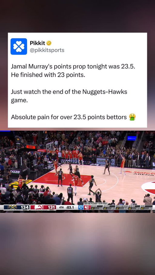 This was brutal to watch 🫩

#nba #denvernuggets #atlantahawks