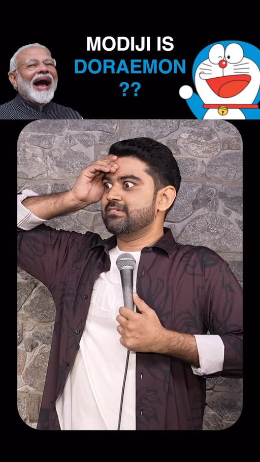 I love Modiji❤️ 
Full Video is out on my YT channel. Link is in my bio🙌🏻 
India Tour dates(ticket link in my bio):
Mumbai 14th Dec 
Bangalore 21st Dec 
Delhi 27th Dec 
Mumbai 10th Jan (Auditorium) 

#rohangujral #standupcomedy #funny #doraemon #comedy