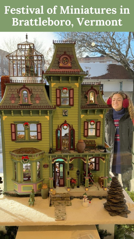 Festival of Miniatures details 🎄⬇️🧵🏘️

The town of Brattleboro, Vermont has come together to each create a miniatures display for their storefront window. Now through December 31st shop and explore the town to find your favorite. The town is small so it will be easy to find them all. Some restaurants and cafes have even created tiny bites to go along with the festival! SO CUTE! 

🛍️ While you’re there: each weekend there will be an artisan market titled “Market on Main Pop-up” also on the Main Street in Brattleboro.

Brattleboro is also home to: 
🎨 Brattleboro Museum & Art Center @brattmuseum
🖼️ Gallery Walk (First Fridays)
🌲 Mount Wantastiquet (into New Hampshire)
🧀 Retreat Farm (award winning cheese here) @retreatfarm
🔥 Fire Arts Vermont Gallery, Glass and Ceramic Art Studios @fireartsvt
🪵 HatchSpace (a wood working space) @hatchspacevt
🍩 Great restaurants and cafes! Get a tea at @the.humble.mug and a donut at @themermaid802

✨ More information about Brattleboro happenings: @downtownbrattleboro ✨