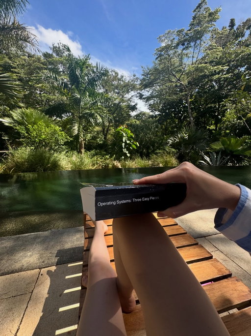 The size of the book is intimidating, but it’s very well written! I have studied Pharmacy and not Computer Science, so I’m diving deep into OS now after 5 years of working in tech, and I love it! 🔥 

#softwarengineer #lovecoding #computerscience #softwaredeveloper #engineering #operatingsystem