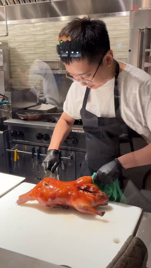 Is this the Best Peking Duck in Houston? 

Finally made it to Maison Chinoise in the River Oaks Shopping Center and their Peking duck is pretty amazing -- crispy skin, moist, tender meat, great flavor —I definitely approve. At $98 for the whole bird, it’s a splurge but the chef comes from the Wing Lei in Las Vegas (first Chinese restaurant to get Michelin stars in 2005) so the math works. Also, they don’t have room at the restaurant to carve it table-side but there’s an open window into the kitchen where you can watch them carve it (ask your server to give you a heads up before they start carving). 

Aside from the Peking duck, you can expect upscale American-style Chinese in a stunning, dress-to-impress setting: dim sum, General Tso’s, wagyu, truffle fried rice. It’s got “date night” and “girls’ night” energy all at once.

If you love Chinese food and you’re ready for a night out that feels a little extra, give Maison Chinoise a try. Cocktails leaned a little sweet for my taste but service was excellent. Reservations can also be a bit hard to get for peak times.

📍Maison Chinoise
1958 W Gray St Suite 102, Houston, TX 77019

#PekingDuck #MaisonChinoise #HoustonEats