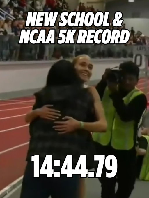 JANE. HEDENGREN. 🤯

✅ SCHOOL RECORD
✅ NCAA RECORD (by 8 seconds btw)
✅ 10TH FASTEST 5000M BY AN AMERICAN
✅ 11TH INDOOR 5000M TIME IN THE WORLD
✅ FIRST COLLEGIATE WOMAN TO RUN SUB 14:50 (indoor AND outdoor)

ARE. YOU. KIDDING???!!!