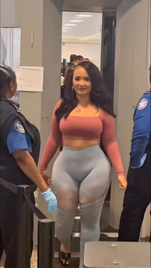 Yeah that was a little to fast through security for me 😂😂😂 come to room 3 mam for a double check before you get on that plane 💯😳 #comedy