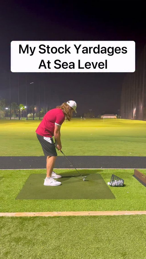 Here’s a look at far I hit the ball at sea level! No wind, no elevation. Which club surprised you the most? 🤔