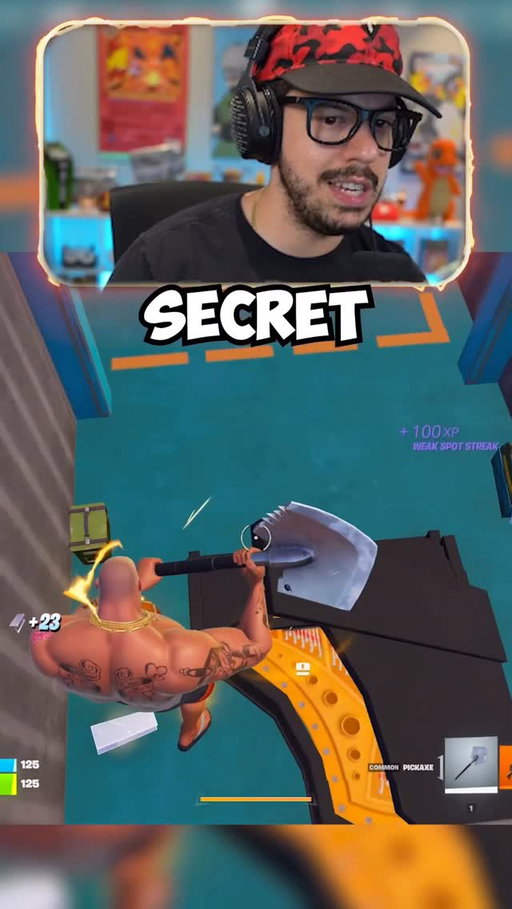 The secret room under the map!  #fortnite #typicalgamer