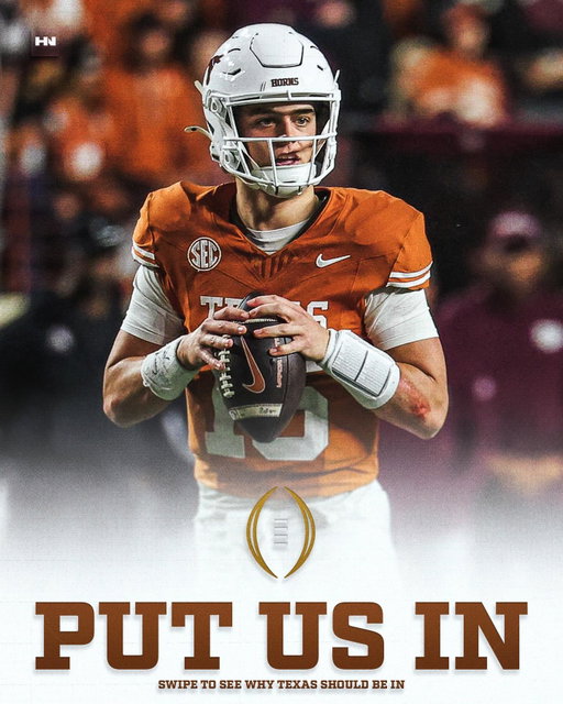 If putting the BEST 12 teams into the Playoffs is truly the goal, Texas should be IN. Do the right thing @cfbplayoff 🤘🏼