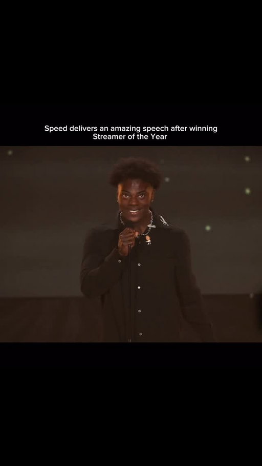 IShowSpeed, the viral American streamer, reached another legendary milestone in 2025 when he was crowned Streamer of the Year—a moment that felt less like an award show and more like the culmination of a worldwide phenomenon. From chaotic IRLs to global tours, from freak-outs to heartfelt moments, Speed built an empire on raw emotion and unfiltered authenticity—and when his name was announced, the entire room erupted like the internet itself had jumped out of the screen. Speed walked onto that stage with the same energy that made millions fall in love with him. But instead of a meltdown or a troll, he delivered something even more powerful—an amazing speech. He spoke from the heart, thanking his fans, his community, and everyone who believed in him, mixing jokes with genuine gratitude, shaking with excitement but holding nothing back. It was Speed at his most real—chaotic soul, big heart, unstoppable ambition. And then… in true Speed fashion… he capped off the greatest moment of his career with a back-flip right on stage. The crowd went insane, the cameras shook, and the internet immediately broke into a million clips and edits. It wasn’t just a celebration—it was a statement. Speed didn’t just win Streamer of the Year… he owned it, turned it into content, and made it unforgettable.

#IShowSpeed #StreamerOfTheYear #SpeedWins #AwardNight #2025Highlights BackflipMoment SpeedNation ViralClips StreamerLife