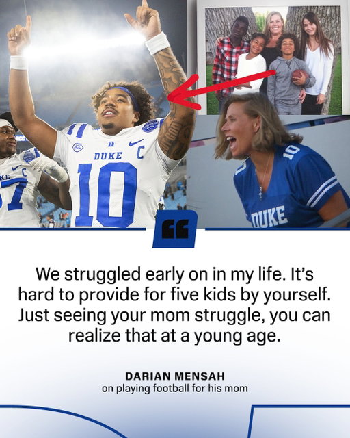 Duke QB Darian Mensah is making sure his mom never has to struggle again 😤